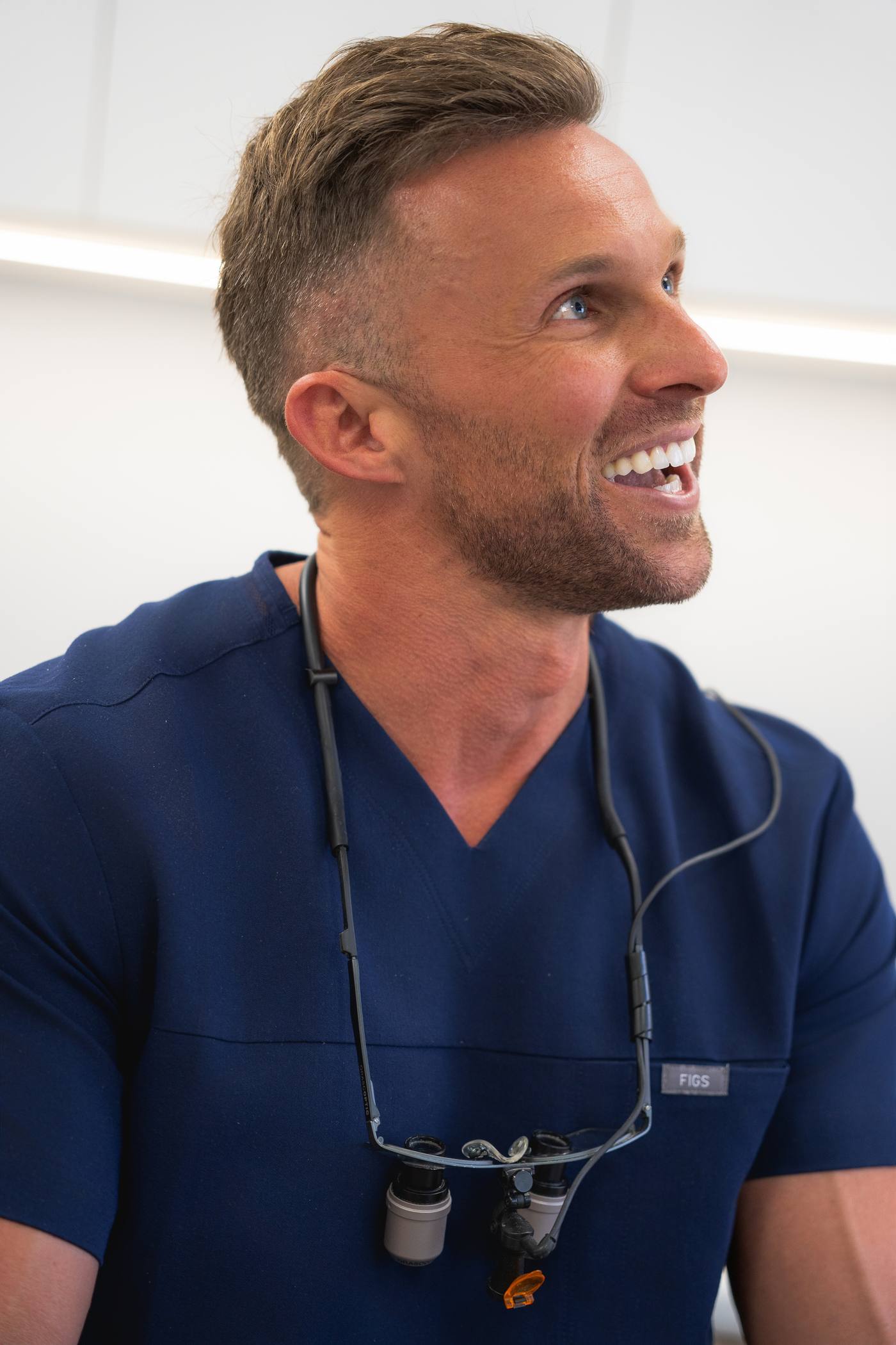 Friendly dentist at Helix Dental
